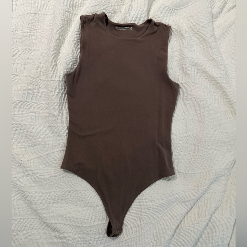 Abercrombie & Fitch Brown Sleeveless Bodysuit